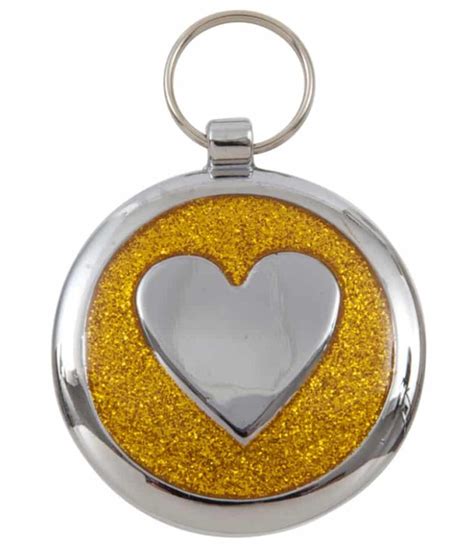 20mm Tagiffany Yellow Gold Pet ID Tag/Disc .